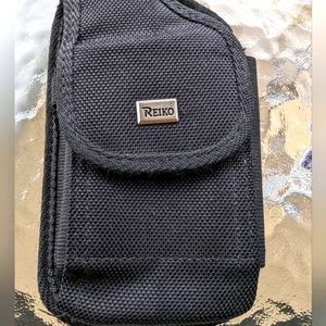 Reiko Cell Phone Case with Belt Loop - Black